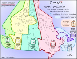 Standard Time Zones Canada 300x231 